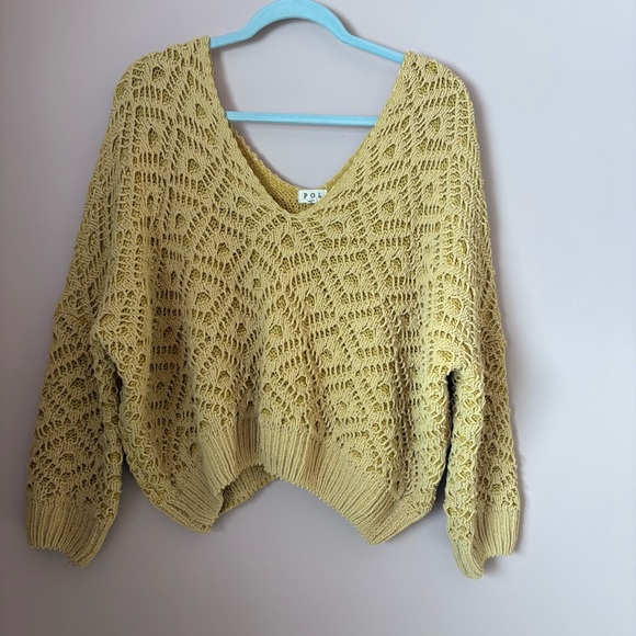 POL Sweaters - 💚POL Yellow Knit Sweater